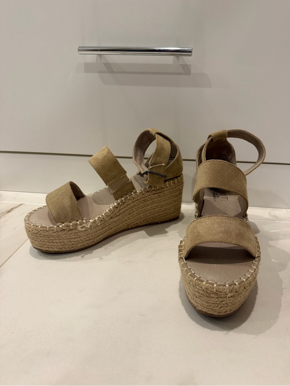 Coconuts by Matisse Tan Espadrille Wedge Sandals